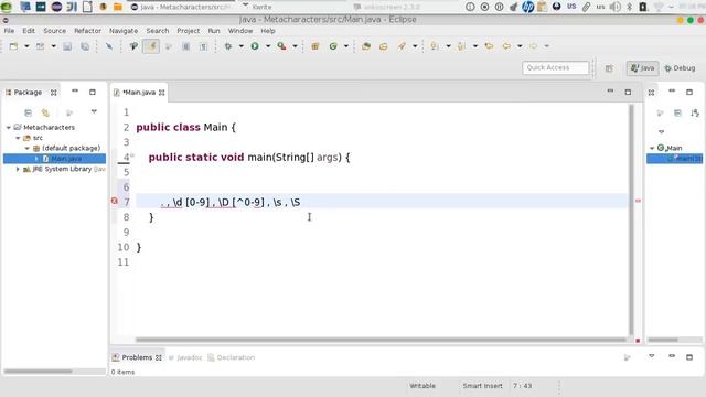 46 Java advanced RegEx MetaChar التعابير النمطية смотреть онлайн