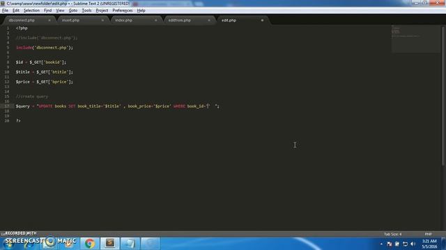PHP Mysql and Bootstrap Crud Application update record of database Part 9 смотреть онлайн
