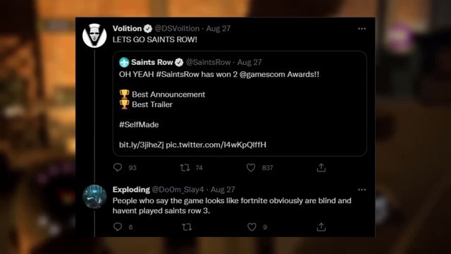 Volition ATTACKS FANS Over Saints Row Reboot Trailer Backlash! смотреть онлайн