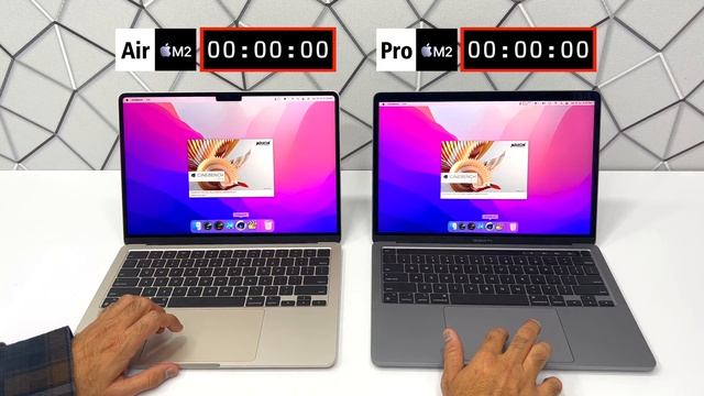 Apple MacBook Air M2 vs MacBook Pro M2 Comparison - Performance Test смотреть онлайн
