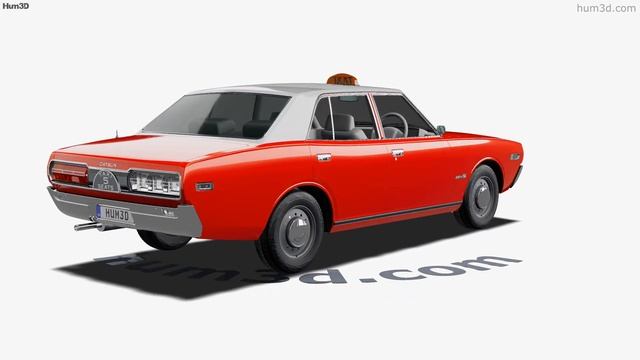 Datsun 220C Taxi 1971 3D model by Hum3D.com смотреть онлайн