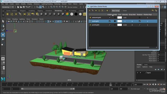 Maya Tutorial - Use the Light Editor смотреть онлайн