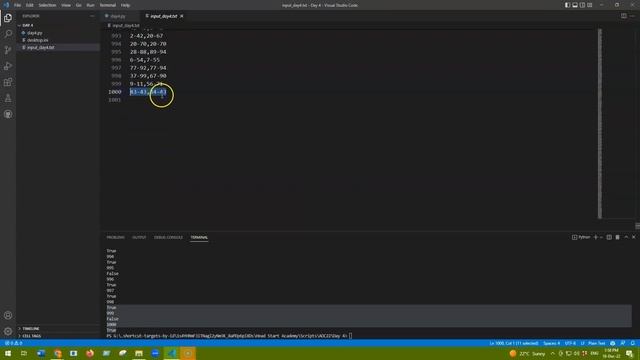 GitHub Copilot VS Advent Of Code 2022 Day 4 (Using Python) смотреть онлайн