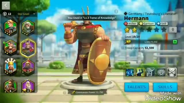 Rise of Civilization How to upgrade commander City keeper using Tome of knowledge смотреть онлайн
