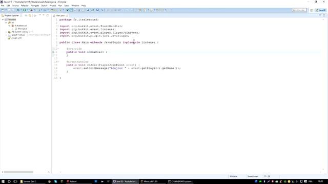 Création d'un plugin Spigot 1.8 #02 - Les événements (Events) смотреть онлайн