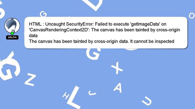 HTML : Uncaught SecurityError: Failed to execute 'getImageData' on 'CanvasRenderingContext2D': The смотреть онлайн