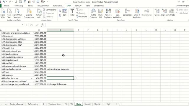 Income Statement Preparation Using SUMIFS смотреть онлайн