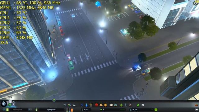 Cities Skylines R9 390 and i5 6600K Gameplay Performance Test 1080P MAXED смотреть онлайн