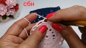 Красивый квадратный мотив крючком, "бабушкин квадрат", с вязанием которого справится даже новичок