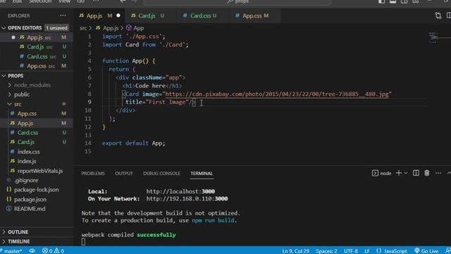 PROPS IN REACT.JS смотреть онлайн