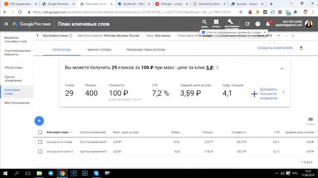 Прогноз бюджета в Google Ads (Google Adwords) смотреть онлайн