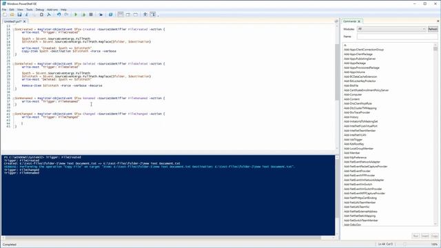 PowerShell - Work with IO.FileSystemWatch - Backup your working folder on the fly смотреть онлайн