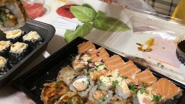 СУШИ SEA ZONE. ВОРОНЕЖ. Обзор доставки роллов смотреть онлайн