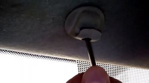 Снятие солнцезащитных козырьков на машине Рено Логан/Renault Logan