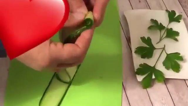 Роза из огурца смотреть онлайн