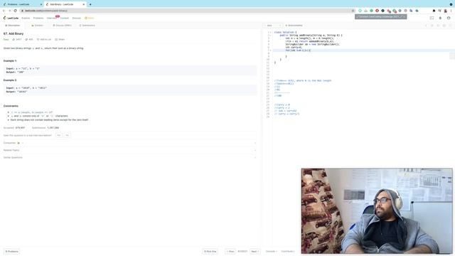 67. Add Binary (Leetcode num.67) in java (Arabic version) смотреть онлайн