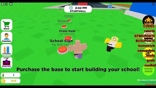 ALL NEW SECRET *UPDATE* CODES! ? Roblox School Tycoon Codes ? смотреть онлайн