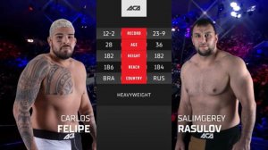 Карлос Фелипе vs. Салимгерей Расулов | Carlos Felipe vs. Salimgerey Rasulov | ACA 164
