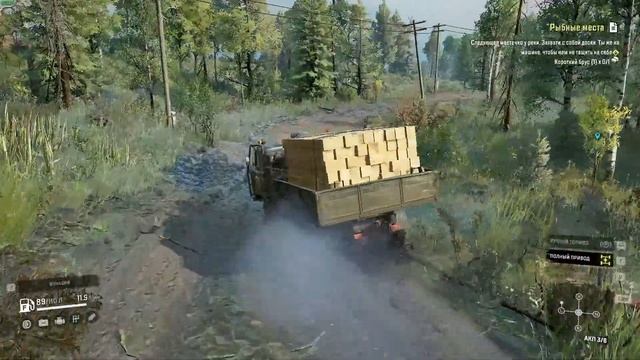 #SnowRunner#MOD Карта Заброшенный колхоз#Поручения#ГАЗ-66(Шишига) смотреть онлайн