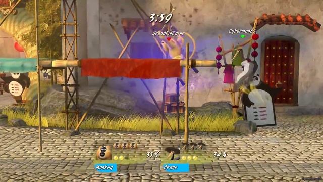 Kung Fu Panda: Showdown of Legendary Legends - Online ~ Cyberman65(Crane) vs GrandPieEater(Monkey) смотреть онлайн