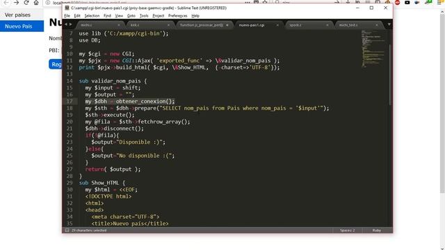 10 - Introducción a AJAX en Perl usando CGI::Ajax смотреть онлайн