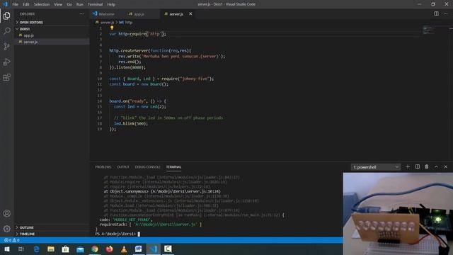 2-Node.js ve Arduino İle Led Kontrolü смотреть онлайн