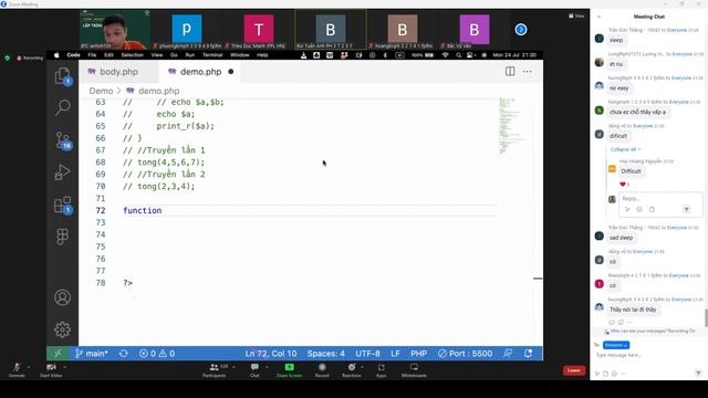 TUTOR "LẬP TRÌNH PHP 1" Buổi 2: Hàm & include_once và require_once - 24/7/23 | FPOLY | BY NTĐ смотреть онлайн