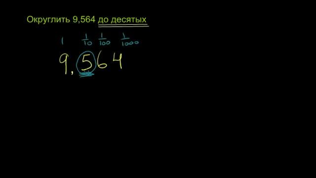 Округление десятичных дробей смотреть онлайн