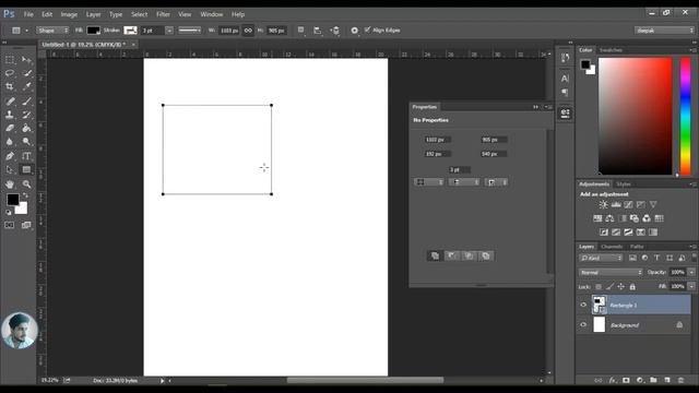 #8 | Rectangle | Ellipse | Polygon | line Tool | Custom Shapes tool | Photoshop Tutorialin hindi | смотреть онлайн
