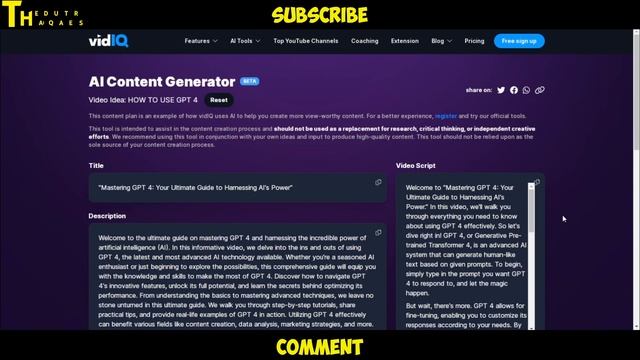 Free AI Tools For Youtubers And Content Creators