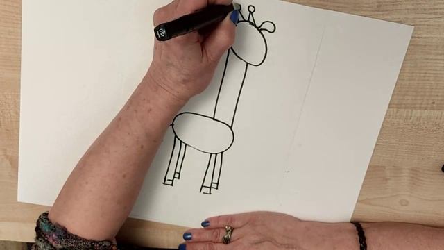Рисуем жирафа смотреть онлайн