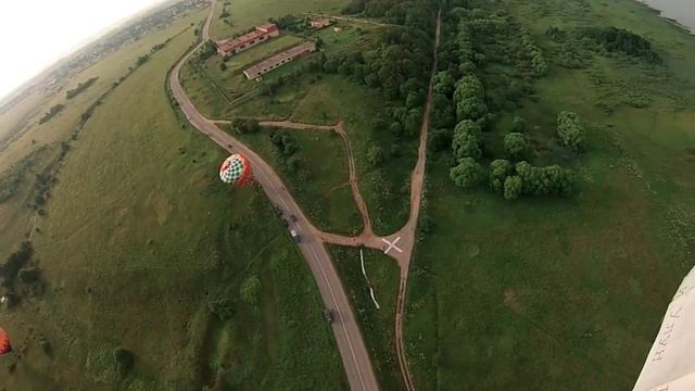 Соревнования по воздухоплаванию. Бросок маркера с шара. смотреть онлайн
