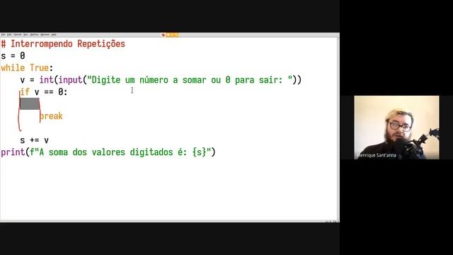 while True / break: Interrompendo repetições em Python смотреть онлайн