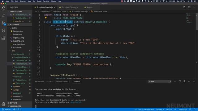 Episode 19: Component Methods as Custom Event Handlers смотреть онлайн