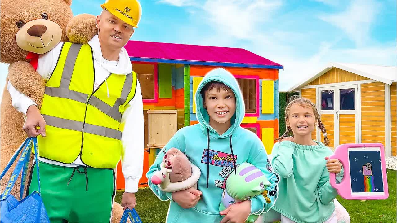 Mister Max - Обустраиваем наш игровой 2х этажный Домик смотреть онлайн