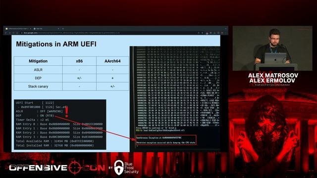 OffensiveCon23 - Alex Matrosov & Alex Ermolov - A Dark Side of UEFI: Cross-Silicon Exploitation смотреть онлайн