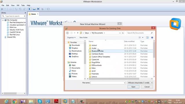Installing Redhat Linux 7 on VMWARE 9 смотреть онлайн