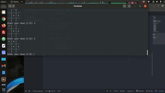 Python3 - Tic-Tac-Toe using the Terminal смотреть онлайн
