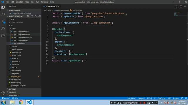 Angular Tutorial - 1 - Project Structure смотреть онлайн