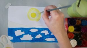 Как нарисовать ледоход.  #маленький_художник