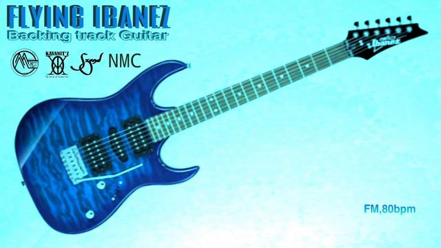 Flying Ibanez Guitar backing track in Fm,80bpm by Szend смотреть онлайн