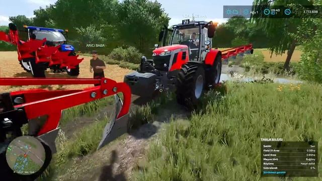 YENİ TRAKTÖR NEWHOLLAND TR6 İLE PULLUK SÜRÜMÜ | FS 22 GERÇEK HAYAT | MEDRP SİVAS | S2 B2