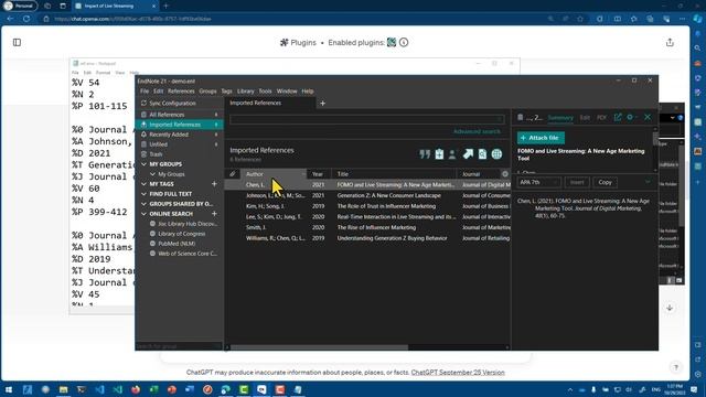 แปลง references จาก ChatGPT ไปใช้ใน EndNote และ BitTex смотреть онлайн