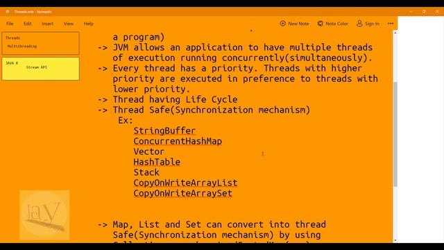 Threads || Core Java || Multithreading || Java concepts by Jay tutorial || by Ponnam Jay || смотреть онлайн