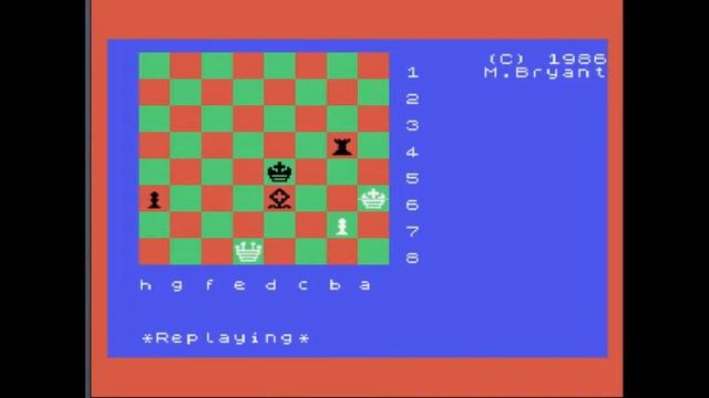 Colossus 4 Chess game, between Commodore 64 and MSX. смотреть онлайн