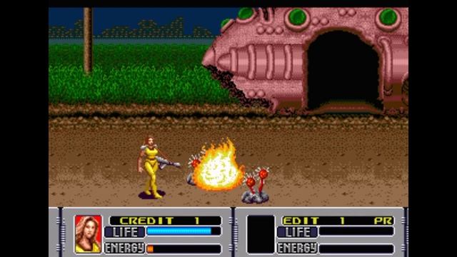 Sega Mega Drive 2 (Smd) 16-bit Alien Storm Mission 7 Destroy the UFO
