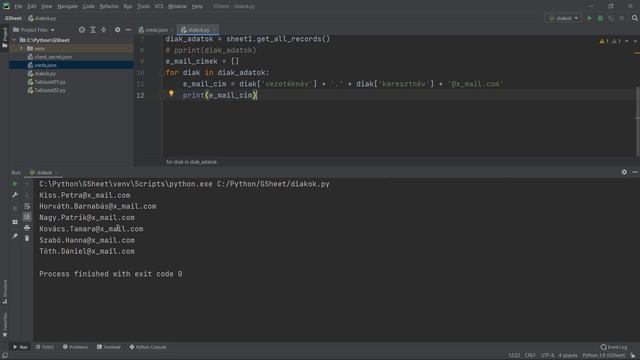 Python és Google Táblázat | Google Sheets API | feladatmegoldás смотреть онлайн