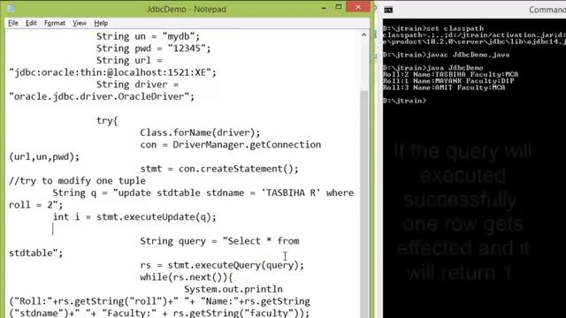 JDBC #3 | Modify tuple смотреть онлайн