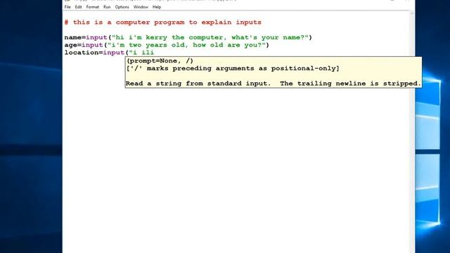 Python for Kids 4 (Getting User Input) смотреть онлайн