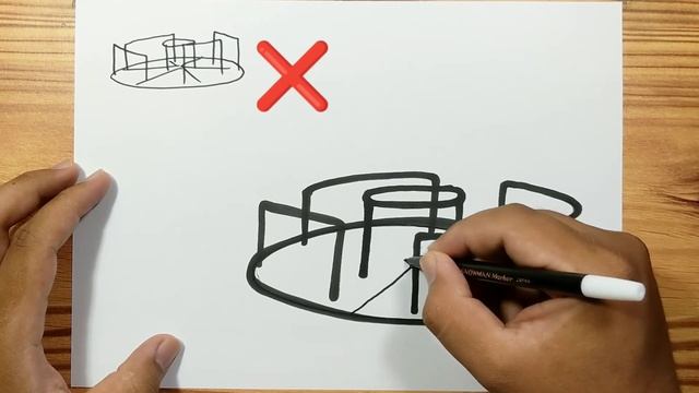 How to drawing MERRY GO ROUND Easy смотреть онлайн